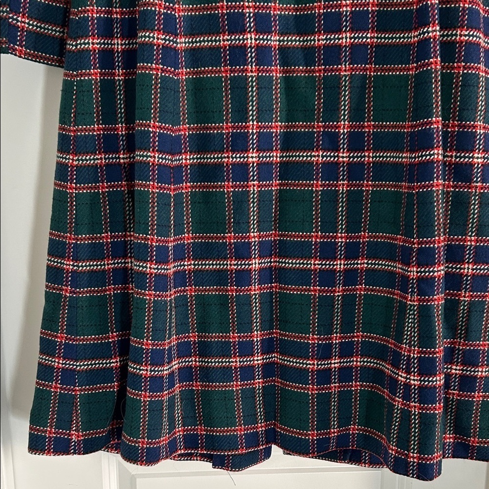 Pendleton Multicolor Plaid Wool Trench Coat size 4 - Picture 8 of 12